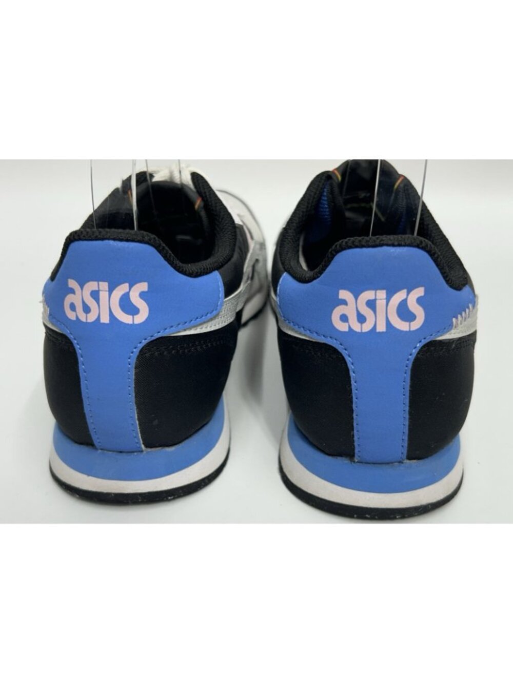 ASICS Tiger Runner Womens Sneakers Shoes 8 White Pink Retro Running Gym Active - Picture 4 of 9